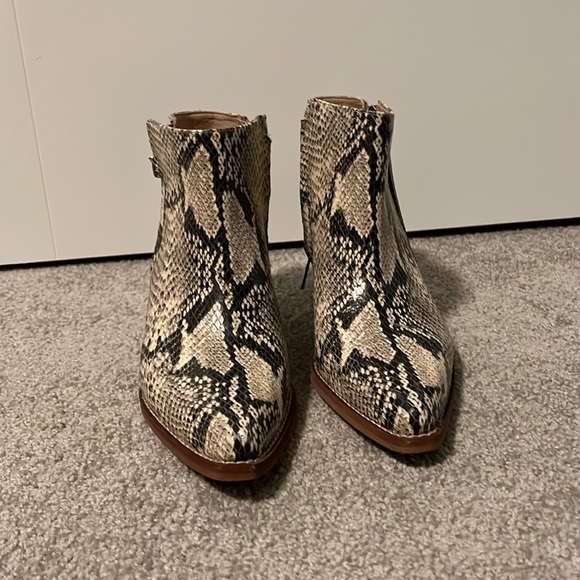 Sam Edelman Snake Skin Booties (6) - Picture 2 of 8